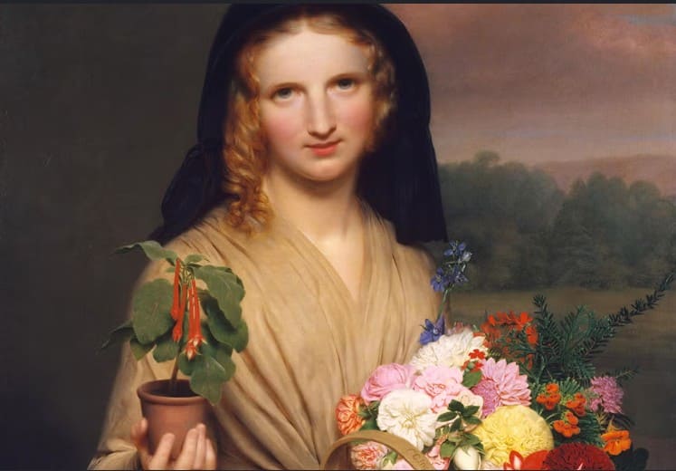 The Flower Girl, por Charles Cromwell Ingham, 1846.
